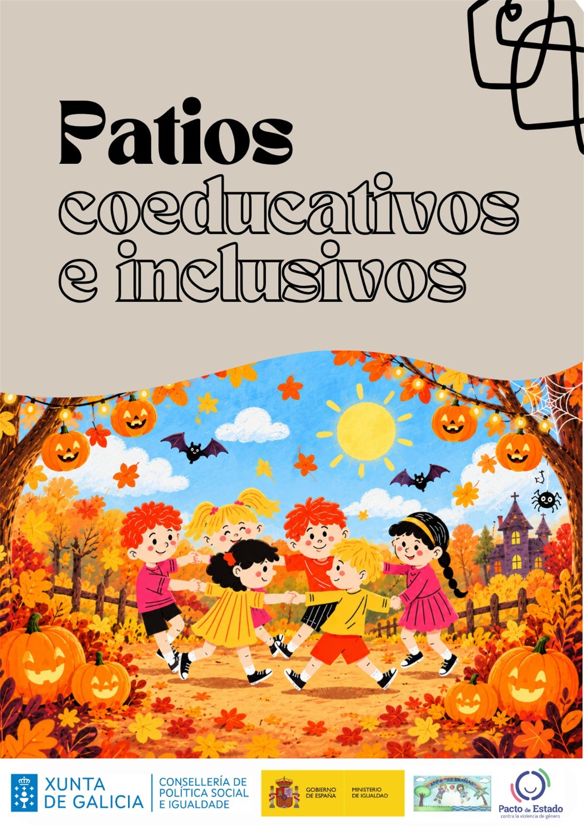 O Samaín chega aos patios coeducativos e inclusivos: semana do 26 ao 30 de outubro
